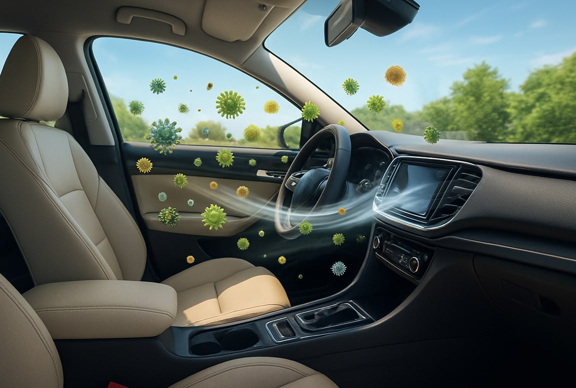 Background car interior