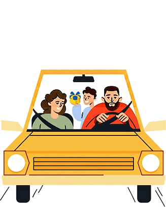 Автомобіль з ялинкою